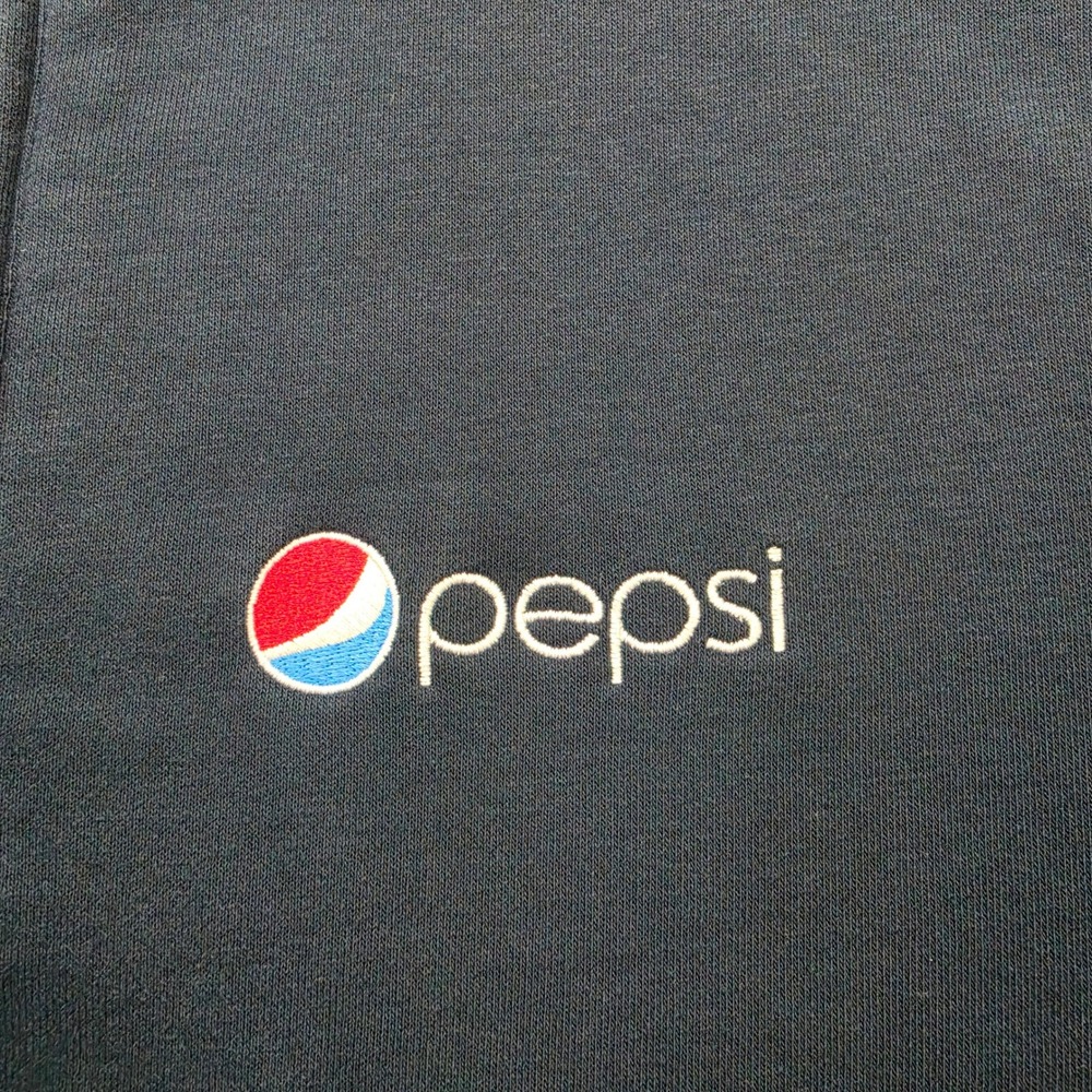 Pepsi Employee Quarter Zip Sweatshirt Mens XL Navy Pullover Uniform Work Wear - Picture 3 of 9